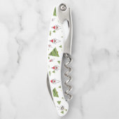 Kerstbomen en kerstmanschappen kurkentrekker (Achterkant)