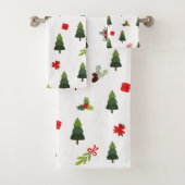 kerstbomen en koeien bad handdoek (Insitu)