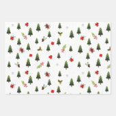 kerstbomen en koeien inpakpapier vel (Voorkant 2)