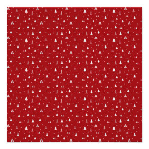 Kerstbomen en Poster van Snowflakes Perfect Poster