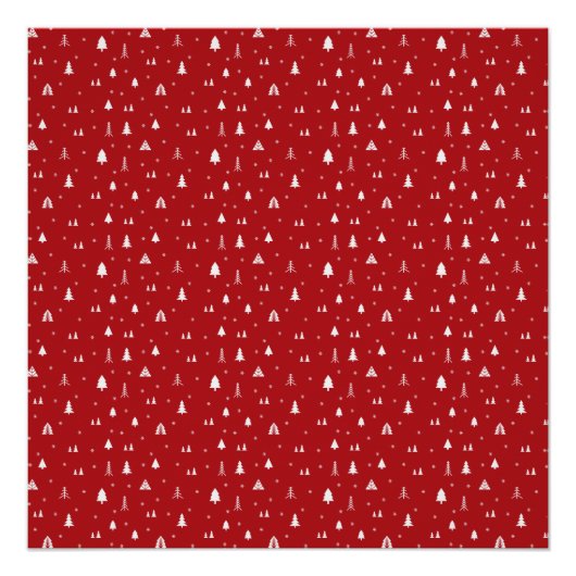 Kerstbomen en Poster van Snowflakes Perfect Poster (Voorkant)