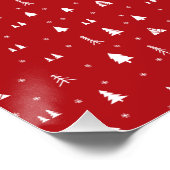 Kerstbomen en Poster van Snowflakes Perfect Poster (Hoek)