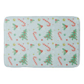kerstbomen en snoepsuikerriet badmat (Voorkant)