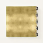 kerstbomen en Snowflakes Gold ID863 Notitieboek (Achterkant)