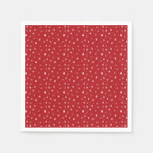 Kerstbomen en Snowflakes Napkin Servet (Voorkant)
