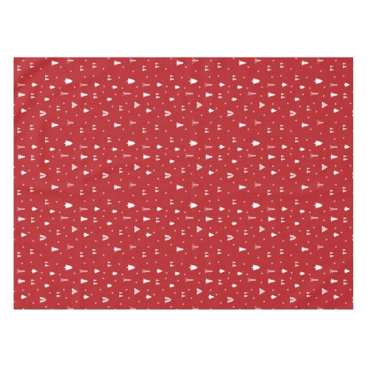kerstbomen en Snowflakes Tafelkleed (Voorkant (Horizontaal))