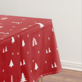 kerstbomen en Snowflakes Tafelkleed (Voorbeeld)