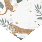 Kerstbomen en tijgers  patroon 2 tafelkleed (Gekanteld)