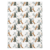 Kerstbomen en tijgers  patroon 2 tafelkleed (Voorkant)