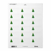 kerstbomen etiket (Full Sheet)