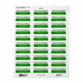 kerstbomen etiket (Full Sheet)