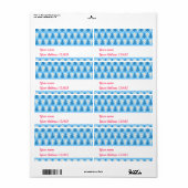 kerstbomen etiket (Full Sheet)