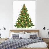 Kerstbomen, Feestdagen kerstkerstkerstkerstmis Canvas Afdruk (Insitu (Slaapkamer))