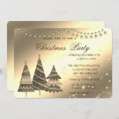 kerstbomen, feestfeest kaart (Voorkant / Achterkant)