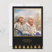 Kerstbomen Foto sjabloon V2 Gold ID863 (Achterkant)