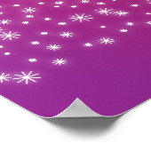 kerstbomen gemaakt van Snowflakes Poster (Hoek)