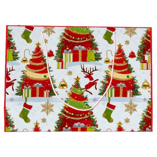 kerstbomen groot cadeauzakje (Achterkant)