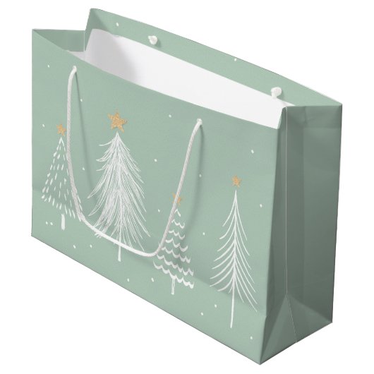 kerstbomen groot cadeauzakje (Voorkant Gekanteld)
