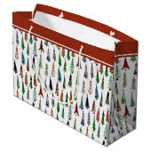 Kerstbomen grote cadeautas (Achterkant Gekanteld)
