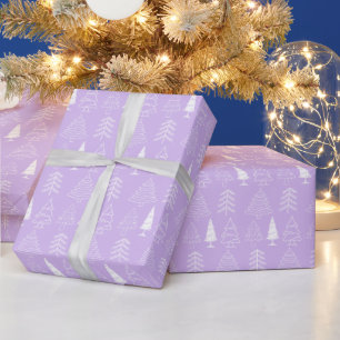 Kerstbomen Grove Naam Bos Kerstmis aquarel Cadeaupapier