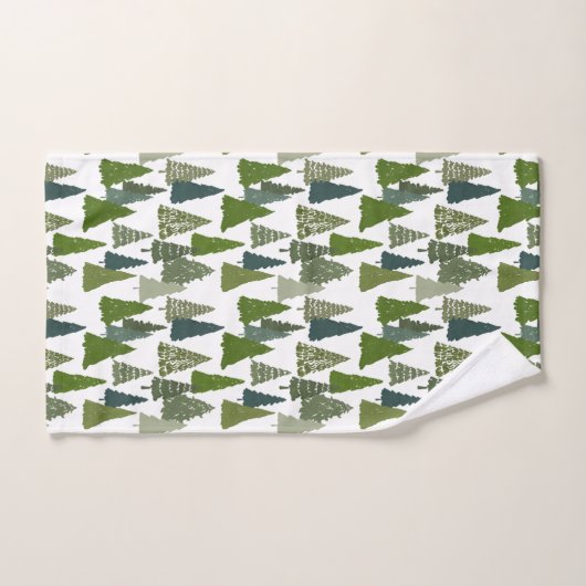 Kerstbomen Holiday Pattern  Bad Handdoek (Handdoek)