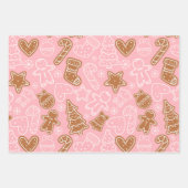  kerstbomen horen sterren kerst inpakpapier vel (Voorkant)