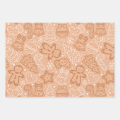  kerstbomen horen sterren kerst inpakpapier vel (Voorkant 2)