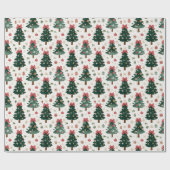 Kerstbomen Inpakpapier (Vlak)