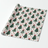 Kerstbomen Inpakpapier (Uitgerold)