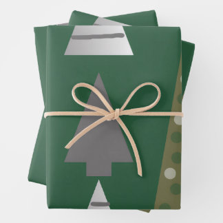 Kerstbomen Inpakpapier Vel