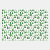 kerstbomen inpakpapier vel (Voorkant 2)
