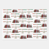 Kerstbomen. Inpakpapier Vel (Voorkant 2)