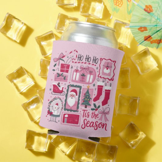 Kerstbomen is het seizoen kerstman blikjeskoeler (Insitu Zomer)