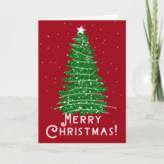 kerstbomen Kaarten voor kerstmis