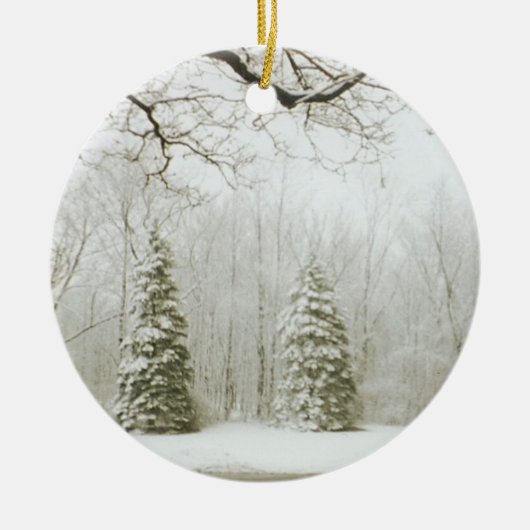kerstbomen keramisch ornament (Voorkant)