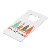 kerstbomen kerst kredietkaart flessenopener (Achterkant Gekanteld)