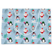 Kerstbomen, Kerstman, Sneeuwmannen en Pinguïns Groot Cadeauzakje (Voorkant)