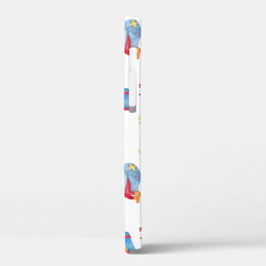 Kerstbomen, Kerstman: waterverf. Case-Mate iPhone Case (Achterkant / Links)