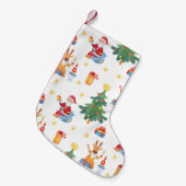 Kerstbomen, Kerstman: waterverf. Kleine Kerstsok (Voorkant (Hangend))