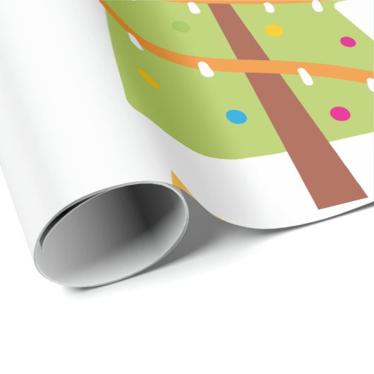 kerstbomen, kousen en snoepriet cadeaupapier (Rol Hoek)