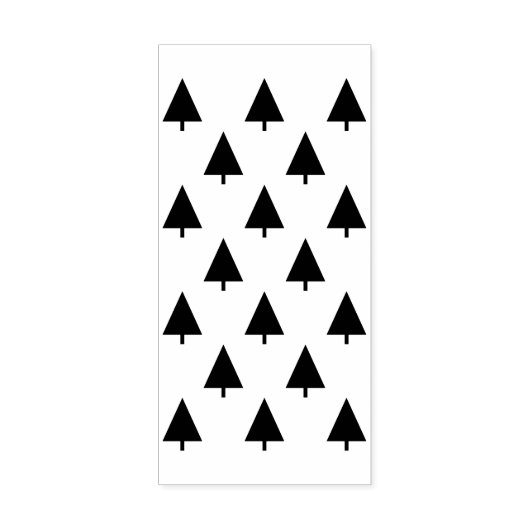 Kerstbomen kunststempel rubberstempel (Afrduk)