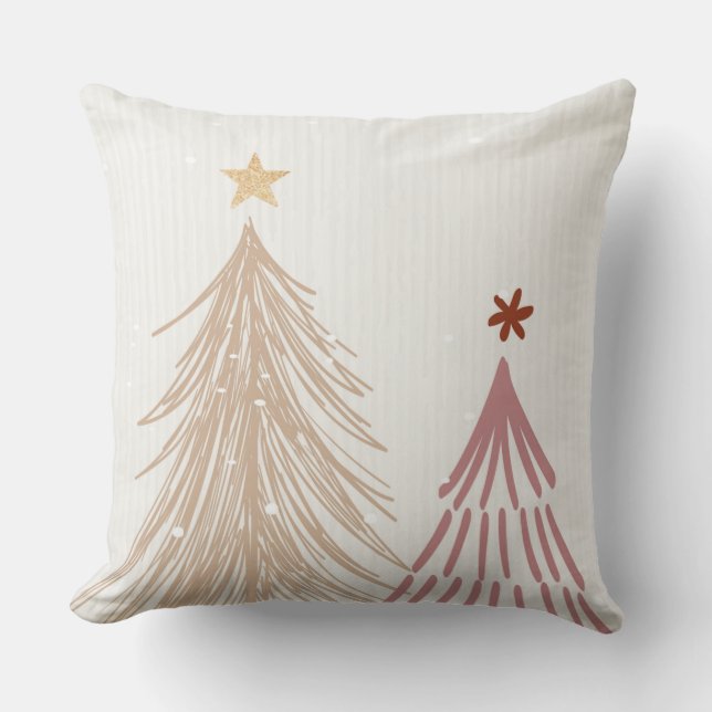 kerstbomen kussen (Voorkant)