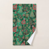 Kerstbomen Malachite Holiday Towel Bad Handdoek (Handdoek)