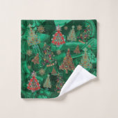 Kerstbomen Malachite Holiday Towel Bad Handdoek (Wasdoekje)