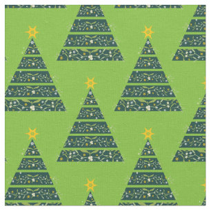 Kerstbomen maretak groene stof