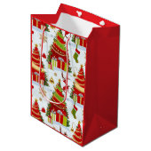 kerstbomen medium cadeauzakje (Voorkant Gekanteld)