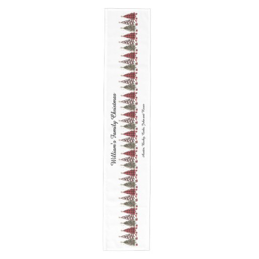  kerstbomen medium tafelloper (Voorkant)