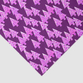 Kerstbomen met een moderne bloem - amethyst paars tissuepapier (Detail)