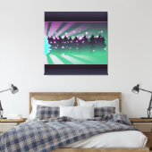 kerstbomen met groene tassen canvas afdruk (Insitu (Slaapkamer))