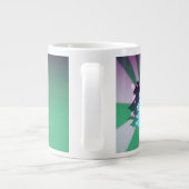 kerstbomen met groene tassen extra grote mok (Achterkant)